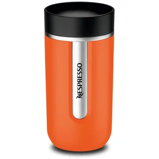 Nespresso Travel Mug Mandarin Orange Thermobecher, Isolierbecher, Auslaufsicher, Medium 400ml