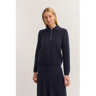 bugatti Troyer »Kaschmir-Mix, weich & edel« mit Polokragen und kurzem Reißverschluss