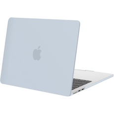 MOSISO Hülle Kompatibel mit MacBook Air 13,6 Zoll 2024 2023 2022 M3 A3113 A2681 M2 Chip mit Liquid Retina Display Touch ID,Schützend Plastik Hartschale Schutzhülle Case, Baby Blau