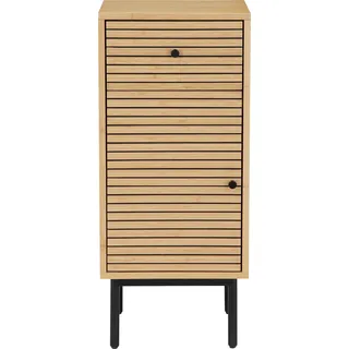 welltime Unterschrank »Bali WC Schrank fürs Badezimmer«, Badschrank Standschrank aus Bambus mit Auszug und Tür, beige