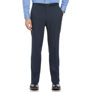 Perry Ellis Herren Portfolio Performance Anzughose, Moderne Passform, bügelfrei, Flache Vorderseite, Stretch (Taillengröße 30-42) Klassische Hose, Mood Indigo, 42W / 30L