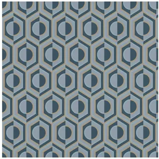 Rasch Textil Rasch Vliestapete Sophia, glatt, Retro, blau