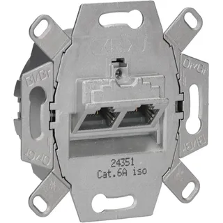 Jung UAE8-8UPOK6 Datendose Cat. 6 / Cat. 6A iso 2 x 8-pol. für 2 Terminals