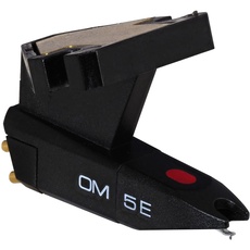 Ortofon OM 5E - Moving Magnet Tonabnehmer mit elliptischem Nadelschliff - geeignet für die Headshell-Montage von oben und unten, bietet einen ausgewogenen und verzerrungsfreien Klang, schwarz