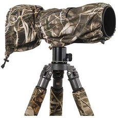 LensCoat Regenmantel RS für Kamera und Objektiv, große Regenschutzhülle, Camouflage-Schutz (Realtree Max4 HD) LCRSLM4