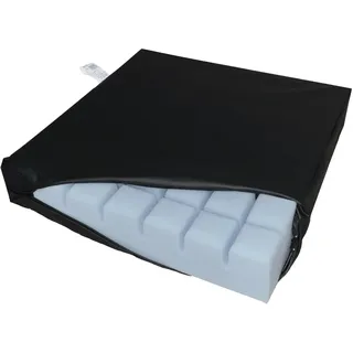 Gar Medical Anti-Dekubitus-Kissen mit Schlitzen für Rollstühle - Orthopädisches Kissen für Steißbein- und Lendenwirbelbereich mit wasserdichtem Bezug, Füllung aus HR Comfort-Schaum.