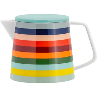 REMEMBER Teekanne "Lorenzo" - Porzellan und Edelstahl - 1,2 L