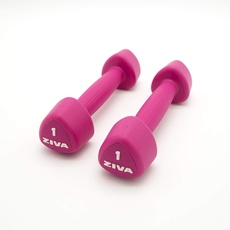 ZIVA Unisex Chic Studio 2 Mancuernas de 1KG Kurzhanteln, Rosa, Einheitsgröße