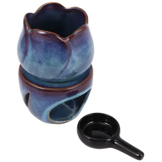 MILISTEN Räucherstäbchenhalter Ätherisches Öl Brenner Wachs Schmelzen Kerzenhalter Aromatherapie Diffusor Wachswärmer Aroma Kerzenwärmer Parfüm Tablett Wachsbrenner Heizung Tischplatte Ornament
