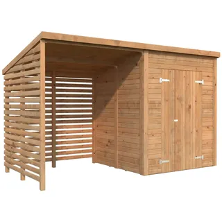 Leif Gerätehaus 370 x 170 cm Hellbraun Tauchgrundiert
