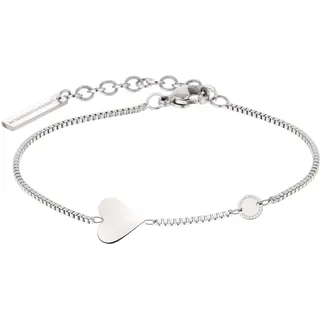 Liebeskind Berlin Schmuck Geschenk Edelstahl Armkette Herz silberfarben 20 cm