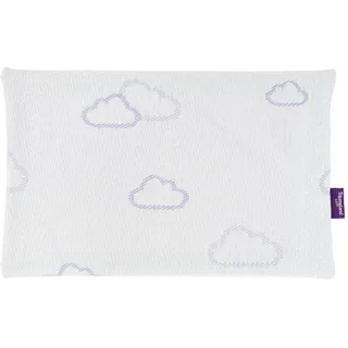 Träumeland Babykissen , Lila, Weiß , Textil , Füllung: Viskoelastischer Kern , 40x25 cm , Fkt, Textiles Vertrauen - Oeko-Tex® , für Hausstauballergiker geeignet, temperaturausgleichend , Schlafen, Babybettausstattung, Babydecken & Babykissen, Babykissen