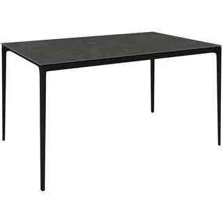 Dieter Knoll Gartentisch , Anthrazit , Metall, Stein , rechteckig , konisch , 90x73.5x140 cm , Gartenmöbel, Gartentische, Gartentische