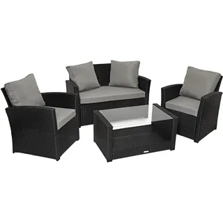 Svita ROMA Lounge-Set schwarz