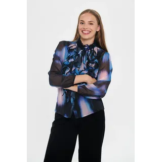 St Tropez Rüschenbluse schwarz M