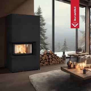 Kratki FLOKI BOX Glas Schwarz
