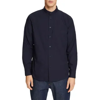 ESPRIT Herren 024ee2f303 Hemd, 400/Navy, M