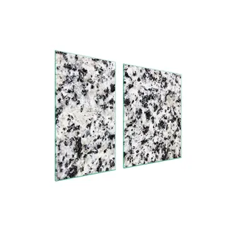 Glasplatte und Schneidebrett 100x52 Marmor