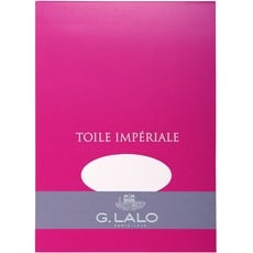 G.Lalo 12200L Toile impériale Schreibblock (DIN A5, 148 x 210 mm, 50 Blatt, 100 g) weiß