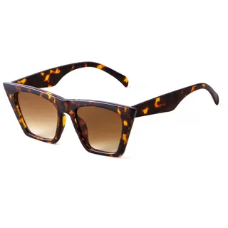 ADEWU Katzenauge Sonnenbrille Mode Damen Oversized Übergröße Brille UV400 Schutz Vintage Retro Designer