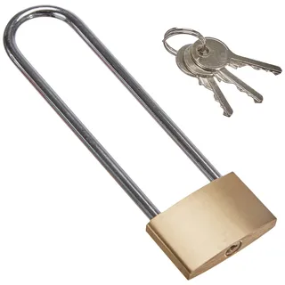 BGS Do it yourself Messing-Vorhängeschloss extra hoher Bügel 40 mm