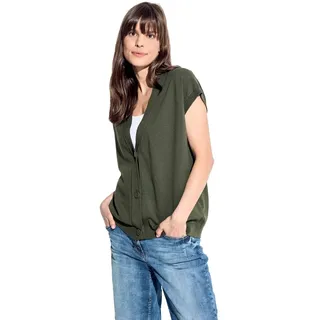 CECIL Damen B253775 Cardigan Weste, cool Khaki, L