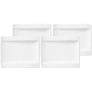 Villeroy & Boch Brotteller 18 x 15 cm weiß 4er Set