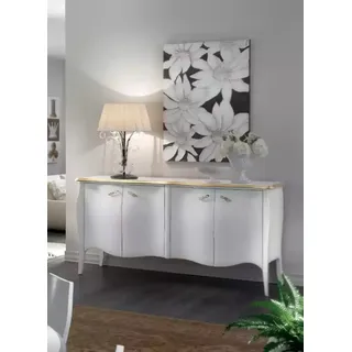 Sideboard Kommode Wohnzimmer Holz Modern Weiß Luxus Schränke Design - Weiß