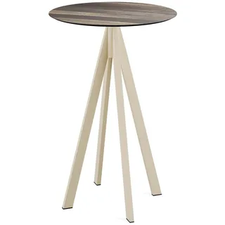 Essentials Infinity Klapptisch Ø 70 x 109 cm Beige/Braun/Khaki