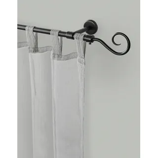 GARESA Gardinenstange »KROKUR« schwarz, L:470cm Ø:16mm, Metall, Gardinenstangen, Gardinenstange, Vorhanggarnitur, verlängerbar, Wandmontage, Spirale, ohne Ringe,