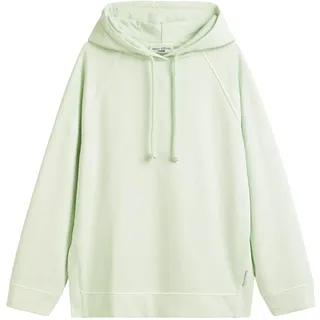 Marc O'Polo Denim Damen Hoodie aus Bio-Baumwolle Relaxed Fit, Grün (Mint Mist), XL