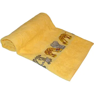Dyckhoff Affe Badetuch 70 x 140 cm gelb