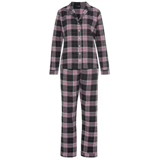 VIVANCE Dreams Pyjama 2 tlg. aus kuschelig weichem Flanell, pink,