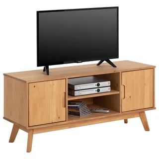 Idimex Lowboard Tivoli , Braun , Holz , Kiefer , Vintage , 114x54x39 cm , FSC Mix , Wohnzimmer, TV Möbel, Lowboards, Lowboards stehend