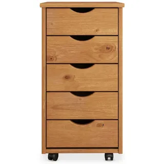 Idimex Lagos Rollcontainer 35 x 65 x 40 cm Braun
