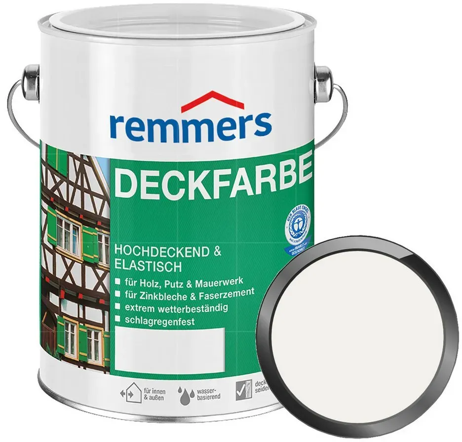 Bild von Deckfarbe 750 ml weiß seidenmatt