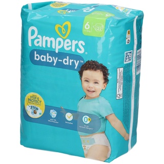 Pampers Pampers® Windeln baby-dryTM Größe Gr.6 (13-18 kg) für Kleinkinder, 20 St.