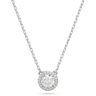 Swarovski Una Anhänger Kette mit Kristallen Silber
