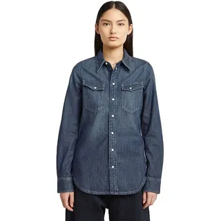 G-star Slim Western Langarmhemd - Antique Faded Hurricane - S