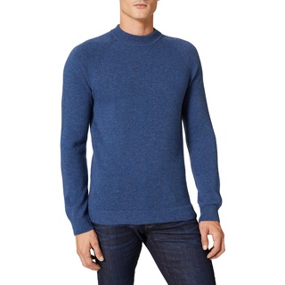 Marc O'Polo Herren 130515660206 Pullover, Tweed Blau, XXL