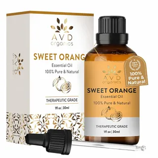 AVD ORGANICS Süßorangen-Ätherisches Öl 30 ml – 100% reines und natürliches Süßorangenöl für Diffusoren, Raumduft und DIY-Anwendungen – 1 fl oz