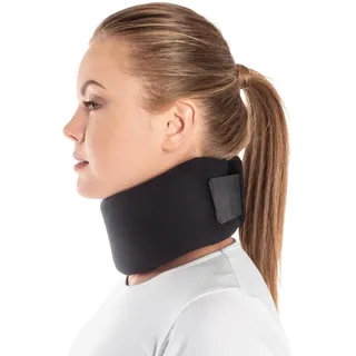 TOROS-GROUP Orthopädischer Kragen Weich Schantza Behandlung und Rehabilitation Halsbereich, Halshöhe 10 cm, schwarz Medium