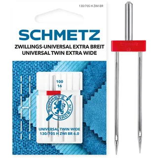 SCHMETZ | Zwillings-Universal Extra Breit | 6.0/100 | 1 Nähmaschinennadel