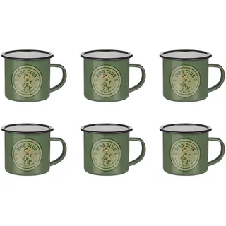 Butlers Tassen 6er-Set Peanuts 380 ml , Grün , Keramik , Geschirr, Tassen, Kaffeetassen