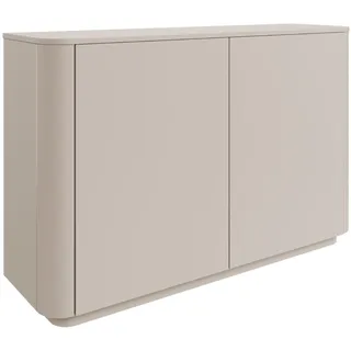 Selsey Kommode Mit Schubladen, 140 cm Breite, Zweitürige Kommode Kaschmirgrau, Minimalistisches Design, Kommoden & Sideboards, Kaschmirmatt, Robuste Spanplatte