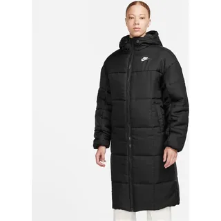 Nike Classic Puffer Therma-FIT Parker mit Kapuze für Damen, Farbe:Schwarz, Größe:XL - Schwarz