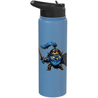 Eule Ritter Vogel Ren Faire Mittelalter Festival Ren Faire Stainless Steel Insulated Water Bottle