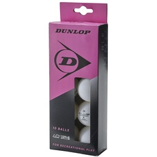 DUNLOP Dunlop Dunlop 10er Tischtennis Bälle weiß, Einsteiger Trainingsbälle Dunlop Dunlop 10er Tischtennis Bälle weiß, Einsteiger Trainingsbälle