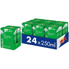 Red Bull Green Edition, 6x4er Pack Dosen, Getränke mit Kaktusfrucht Geschmack, EINWEG (24x250ML)