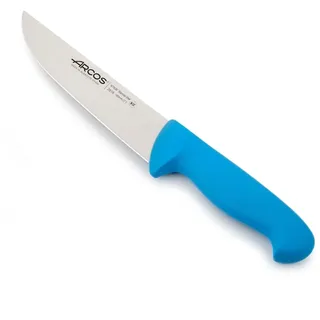 Arcos Fleischermesser Professionell - Edelstahlklinge 180 mm - Präziser und Langlebiger Schnitt - Polypropylen Griff Blau - Serie 2900